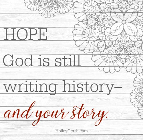 God isn't done with your story yet
